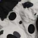 DELEY Unisex One Piece Animal Adult Dalmatian Onesie, Animal Pajamas Halloween Cosplay Costume for Women and Mens (6-7 Years, White Black)