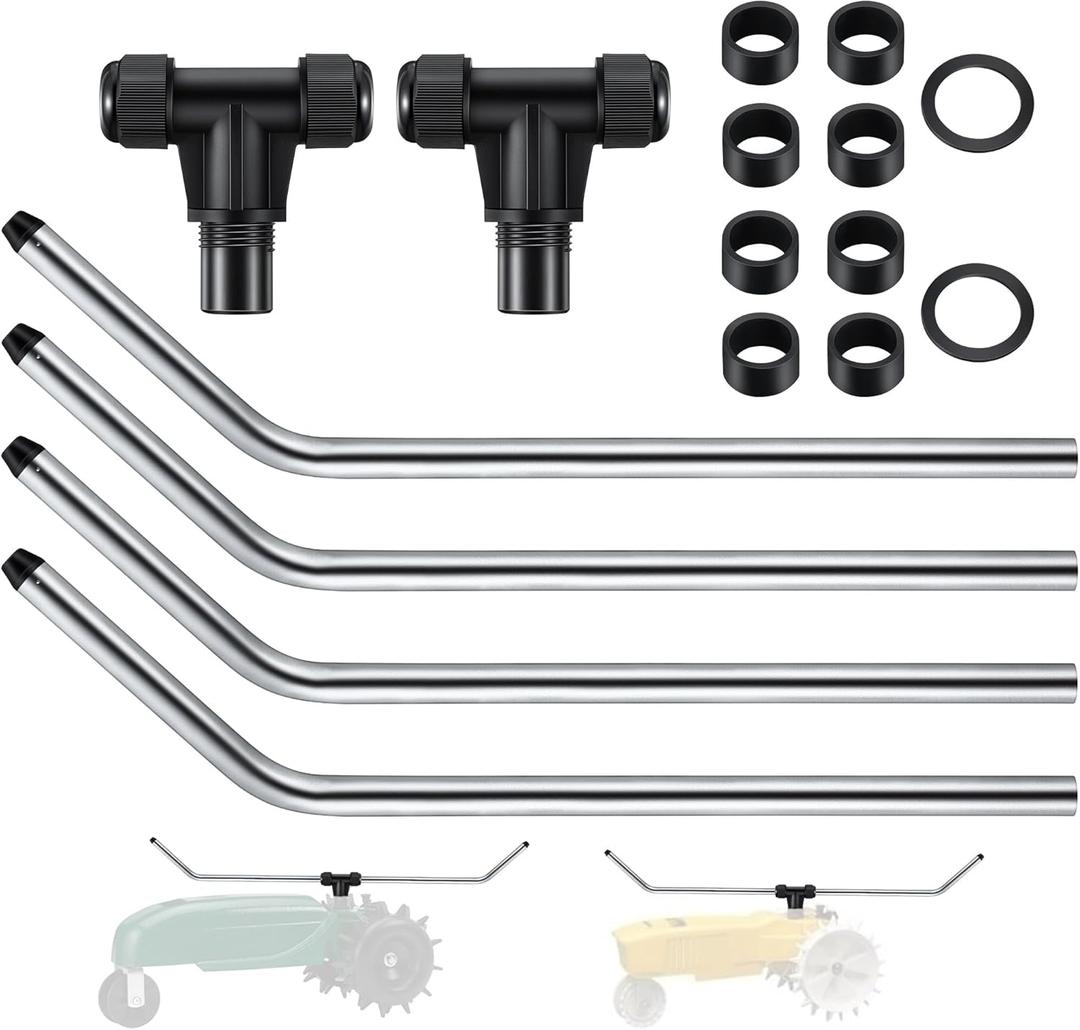 2 Set Traveling Sprinkler Arms Kit, Tractor Sprinkler Parts Compatible with Nelson and Orbit, T Part with Anti Leak Gasket for Efficient Lawn/Garden Watering