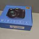 Yatao Digital Cameras for Photography and Vlogging, 6K 64MP Flip Screen, Dual Lens, Microphone for Video, 64GB TF Card, Compact Photo WiFi Camera for YouTube Kit Travel, Beginners (Black)