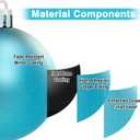 24ct Blue Christmas Balls Tree Pendants Shatterproof Ornaments Seasonal Decorations for Tree Decor,Holiday and Xmas(Light Blue, 2.36''/60mm)