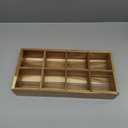 Acacia Wood Tea Bag Organizer with 8 Slots  Tea Bag Holder and Tea Organizer, Sugar Packet Storage for Countertops