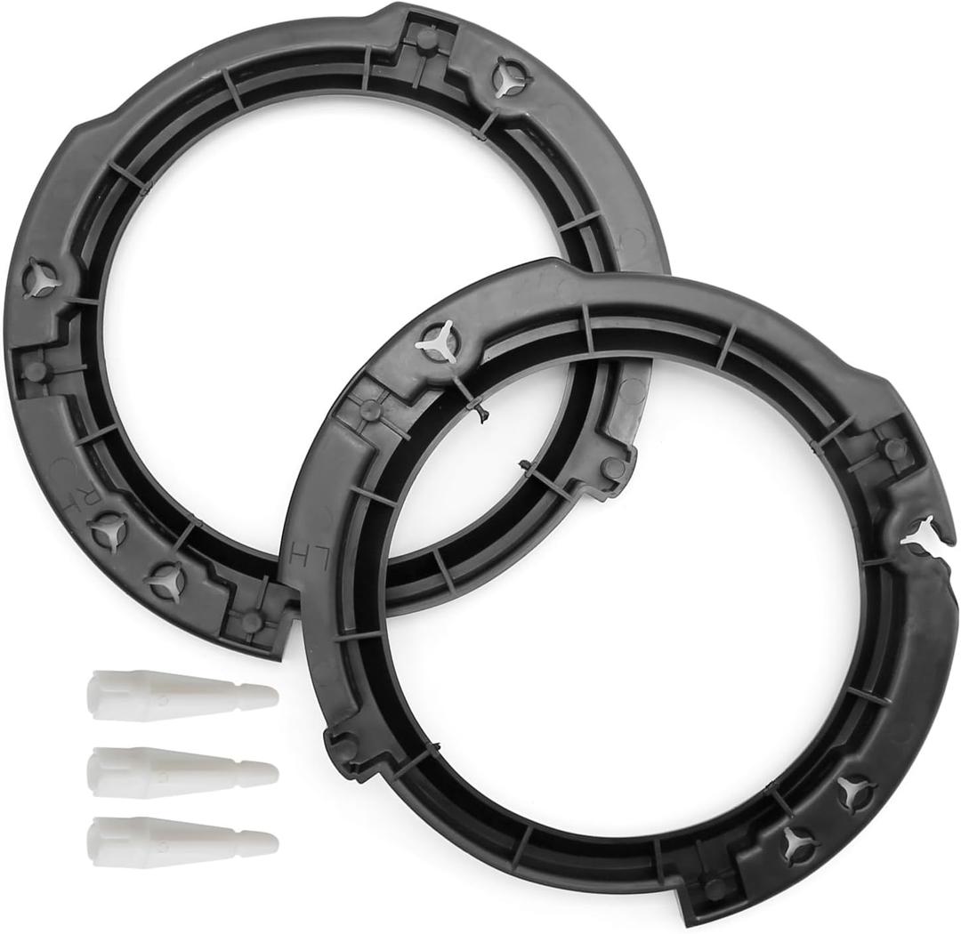 7" Round Headlamp Mount Retaining Bracket Ring Replacement for Wrangler JK JKU 2007-2018 (02)