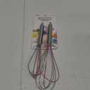 BIOSMART Reusable Stainless Steel Straw Set w/ Silicone Tips & 1 Cleaning Brush AND Crave Silicone Rainbow Whisk 2Ct, 2 Ct