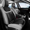 FLORICH Seat Covers, Atomutive Car Seat Covers Full Sets, Waterproof Seat Cover for Cars, Luxury Leather Universal Seat Cover Accessories Fit for Most Cars SUV Truck Sedans(Grey)