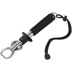 Zacx Lip Gripper With Scales - Professional Fish Holder, Stainless Steel Grabber, 40 Pound Weight Scale Tool
