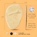 Walkize Metatarsal Pads Women | Heel Inserts for Women | Ball of Foot Cushions (2 Pairs Foot Pads) All Day Pain Relief and Comfort One Size Fits Shoe Inserts (Beige)