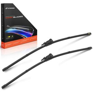 A-Premium 22"+22" APWB134 Windshield Wiper Blades Compatible with Chevrolet Silverado 1500 LD, Tahoe, Suburban & GMC Sierra 2500 3500 HD - TL2/TLP Connector, w/Wear Indicator & Towel (Pack of 2)