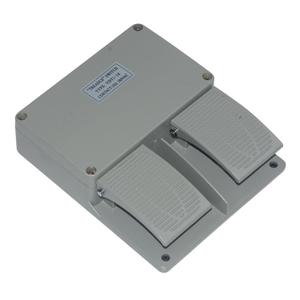 YDT1-16 380VAC 10A Dual Foot Switch Pedal Two Pedal Board Foot Operated Pedal Controller Power Switch Momentary Action Pushbutton Switch, Dual Switch Foot Pedal