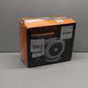 SUNPOW Retractable Garden Hose Reel 1/2 Inch x 33ft - Wall Mounted Lightweight Hose Reel with 3/4 Inch Brass Fittings & 10-Pattern Nozzle - Auto Rewind System, Any Length Lock, 180 Swivel Bracket