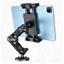 OHLPRO Heavy Duty Drill Base Tablet Mount for Truck Dashboard, 360° Rotating Adjustable Arm, iPad Car Holder Fits 5–17 Inch Tablets, Secure Rubber-Padded Clamp for Commercial Vehicles & Wall