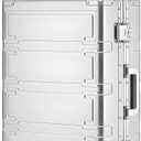 Simcat All Aluminum Carry On Luggage, 20 Inch Hard Shell Zipperless LuggagesAirline Approved Suitcase with TSA Lock and Silent Wheels (Silver,20inch/56.5x21.5x39.5cm)