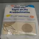 Blissful Diary Baby Play Mats for Floor, 71x59 Inch Extra Thicker & Large Soft Cushioning Foam Playmats for Babies and Toddlers, Foldable Washable Baby Crawling Mat for Playpen, Earth Tones Design