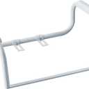 Moen Glacier White Home Care Bathroom Safety Toilet Grab Bar, Toilet Rails for Seniors, DN7015