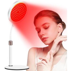 Red Light Therapy Lamp with Base, Led Red Light Device with 360 Degree Adjustable Gooseneck, 140 LEDs Red Light Lamp with Controller, 660nm Red Light Therapy Device for Body