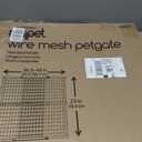 MYPET Wire Mesh Dog Gate: 26.5"-42" Wide Pressure Mounted with No Tools; Expandable, Durable Pet Gates for Doors and Hallways, 23" Tall, Made with Sustainable Hardwood