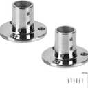 Durable Marine Grade Boat Hand Rail Base, 316 Stainless Steel Round 90 Degree Base Rail Fitting for 7/8 inch or 1 inch Tube (2-Pack)