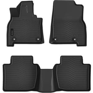 AUXKO All Weather Floor Mats for Mazda CX5 2026 CX-5 | High Wall,All-Weather,All Season,Odorless,Anti Slip,Rain&Salt Resistant,TPE Material,Black,Accessories,Pet Friendly