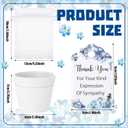 Ctosree 50 Sets Forget Me Not Seeds Packets Funeral Favors Celebration of Life with Flowerpot Thank You Tags Organza Bags for Funeral Memorial Loss of Loved One(Seeds Not Include)