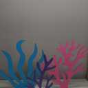 Amyhill 3 Pcs Large Under The Sea Corals Seaweed Wooden Decoration Mermaid Party Under The Sea Party Decorations for Ocean Theme Mermaid Birthday Decor Party Photography Props