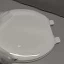 KOHLER Stonewood Quiet-Close, Elongated Toilet Seat Soft Close, Durable Wood, Easy Installation, Universal Fit, Home Essentials, White Finish, K-20466-0