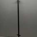 Matte Black Curtain Rods for Windows 48 to 86 Inch, 1-Inch Adjustable Drapery Rods with Aluminum End Cap and Brackets for Room Divider, Bedroom, Living room, Kitchen, Bathroom Etc