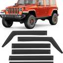 Tape-on Window Visors Rain Guards for 2018-2026 Jeep Wrangler JL 4-Door