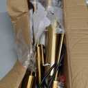 Modern Sputnik Chandeliers Light, 6-Light Gold Dining Room Chandelier Over Table, E26 Mid Century Ceiling Light Fixtures Height Adjustable Hanging Pendant Lighting for Entryway Foyer