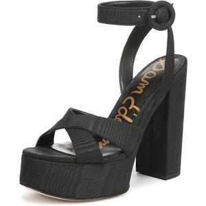 Sam Edelman Women's Savannah Platform Heels (7, Black Moir)