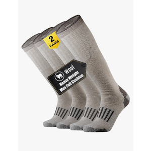 ONKE Max Full Cushion Knee High Socks for Men Steel Toe Work Boot Over the Calf OTC Moisture Wicking Thermal Hiking Hunting, 13-15