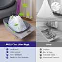 Cat Litter Box Liners Compatible with Automatic Cat Litter Box, Pre-Separated Heavy Duty 3.5Mil Thick Tear & Leak Proof Drawstring Litter Bags for Self-Cleaning Litter Boxes (Large, 36 Count)