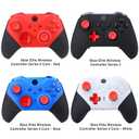 Accessories for Xbox One Elite Series 2 Controller(Model 1797), Metal Thumbsticks Paddles Joysticks Replacement Parts Kits Compatible with Xbox Elite Wireless Controller Series 2 Core(Red)