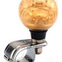Car Wheel Knob Steering Suicide Spinner, Lucky Style Car Power Handle Grip Knobs Fit Most Forklifts Lawn Mowers Boats Agricultural Tractors Private Off-Road Vehicles (Gold)