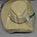 Hicarer 12 Pieces Disposable Plastic Cowboy Hat Set