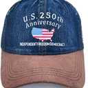250th Anniversary Retros Hat 1776 2026 Vintage Baseball Hats Golf Caps for Mom Gift Hat