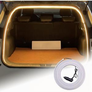 For 2019-2024 toyota RAV4 LED Rear Trunk Cargo Light Interior Decoration Lights Accessories Waterproof DC 15V (Warm Ligh)