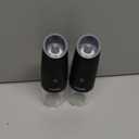 AmuseWit Gravity Electric Salt and Pepper Grinder Set [White Light] USB Rechargeable Automatic Pepper and Salt Mills,Adjustable Coarseness,One-Handed Operation,Matte Black