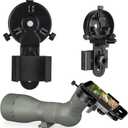 Upgrade Smartphone Scope Adapter Spotting Scope Phone Adapter - Telescope Phone Mount for Spotting Scopes & Binoculars & Monocular & Telescope & Microscope