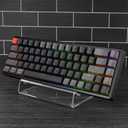GEEKRIA Keyboard Display Stand, Acrylic Mechanical Gaming Keyboard Holder for 60%, 75%, 80%, 96% Computer keyboard (transparent)