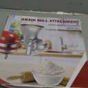 Grain Mill Attachment for Kitchenaid Stand Mixer, Kitchen Aid Accessories and Attachments Flour Mill, Mixer Attachment Wheat Grinder Fit for Grinding Wheat, Corn, Oats, Buckwheat and Other Cereals