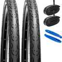 YUNSCM 2-PCS 26" Road Bike Tires 26x1.50/40-559 Compatible with 26 x 1.50 26X1.5 Bike Bicycle Tires (Y-1097)