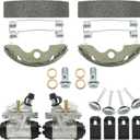 M MATI Front Brake Wheel Cylinders & Shoes for Honda FourTrax 300 TRX300 2x4 1993-2000 (Left&Right) 45370-HC4-505 45350-HC4-505 06450-HC4-900