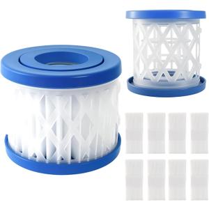 8 Pack Type VI Spa and Hot Tub Filter Replacement Cartridge for Lay-Z-Spa, Coleman SaluSpa 90352E 58323 90427E, Detachable Pool Filter Cartridge, Inflatable Hot Tub Filters Replacements