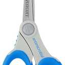 Westcott Soft Handle With Anti-microbial Protection, Blue, 8-inch Straight (14643)