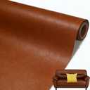 Leather Repair Patch, 24 x 54 Inch, Self Adhesive Leather Repair Tape, Large Vinyl Patch Kit, Vinyl Repair Tape, for Couches, Car Seats, Chairs, Furniture (Brown)