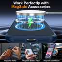 Magnetic for iPhone 11 Phone Case-Compatible with MagSafe-Carbon Fiber Texture-Slim Military Grade Drop Protection Phone Case for iPhone 11 6.1",Blue