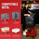 Cambro CDC400358 Camdolly Compact for EPP 180XLT and UPC400 Red Case of 1