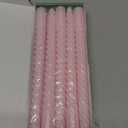 10 Inch 10 Pack Soft Baby Pink Spiral Taper Candle Set, Long Candles Dripless Unscented Candlesticks for Dinner Shower Party Brithday Wedding Engagement Party Valentine's and Home Decor