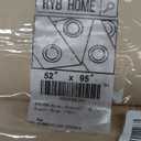 RYB HOME Noise - Blackout - Thermal Insulated Curtains for High Ceiling Window Decoration, 3 Layers Notoxic Detachable Felt Liner for Studio Sliding Door Bedroom, 52 x 95, Biscotti Beige, 1 Pair