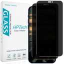 HPTech (2 Pack) Privacy Screen Protector for iPhone 12 Pro Max 6.7 Inch Anti Spy Tempered Glass, Anti Scratch, Bubble Free