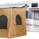 RV Awning Screen, Camper Awning Screen Room for Travel Trailer, RV Awning Tent, Sun Shade Screen for Fiamma, Thule & Dometic Awnings, Polyester Fabric, Sunproof, Windproof, Waterproof, 11.48 ft